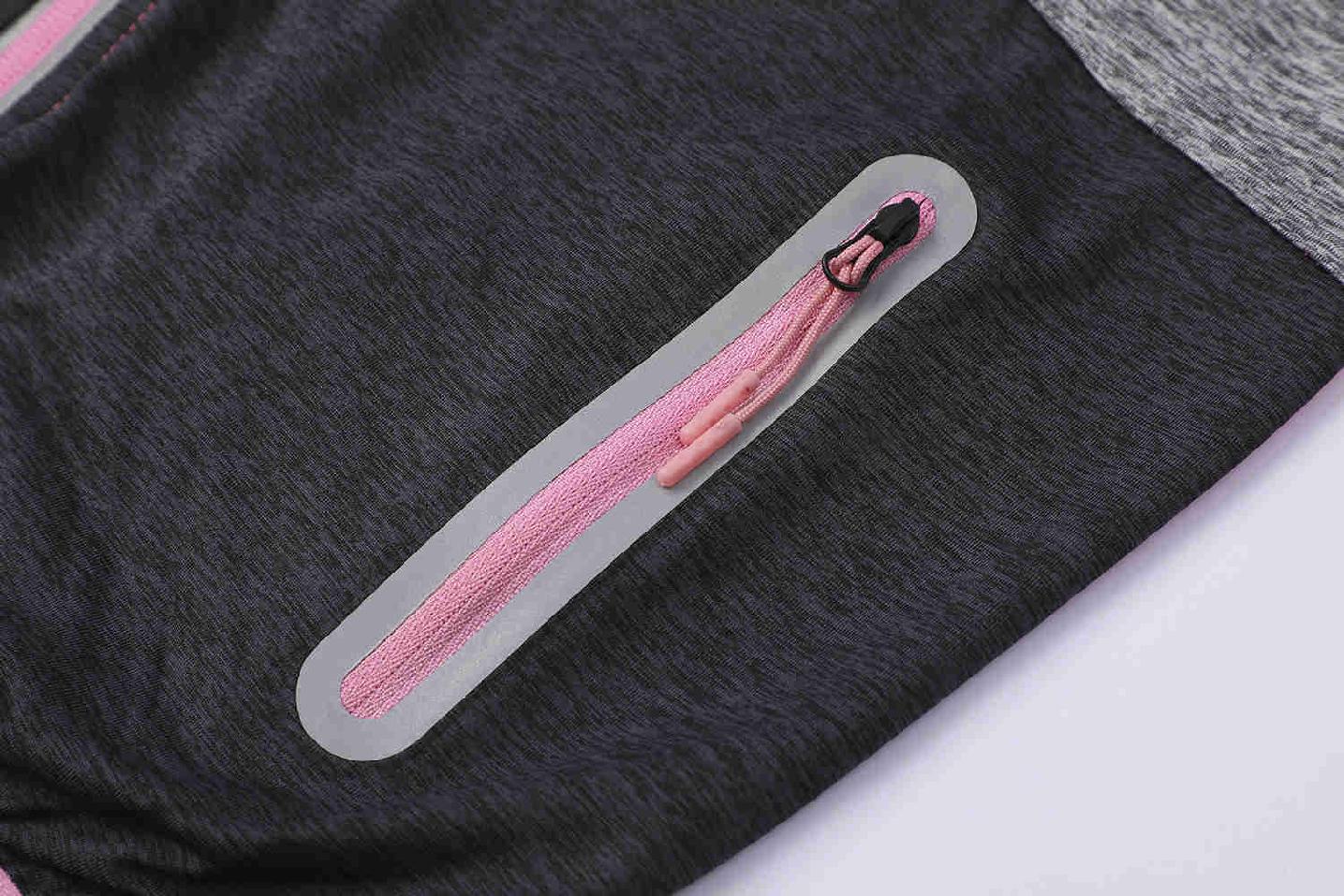 Dívčí funkční mikina Kugo FH9608 růžová / šedá